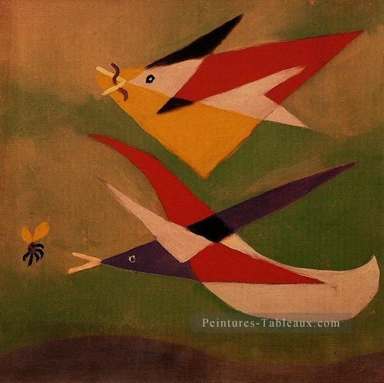 Deux hirondelles 1932 cubisme Pablo Picasso Peintures à l'huile